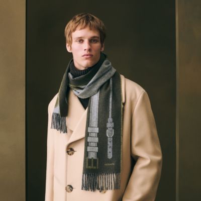 グリーン - レディス カシミヤショール＆ストール | Hermès - エルメス